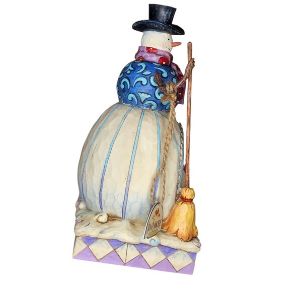 VTG‎ Jim Shore Heartwood Creek "Chilly Dog" Snowman Figurine Winter Decor 2007 - Picture 5 of 13